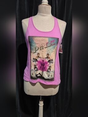Pink Carousel Graphic Racerback Tank